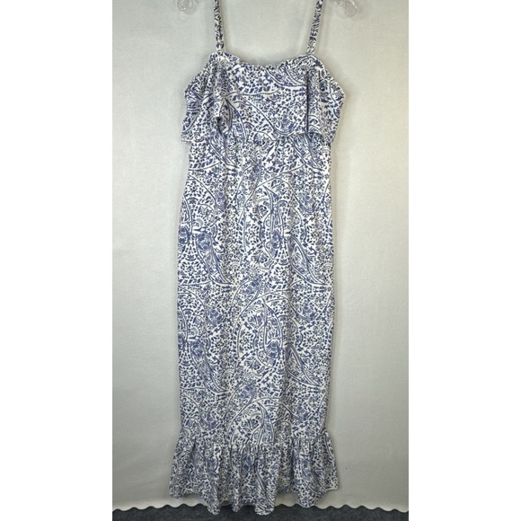 Motherhood Maternity Dresses & Skirts - Motherhood Maternity Coastal Boho Maxi Dress S Blue Paisley